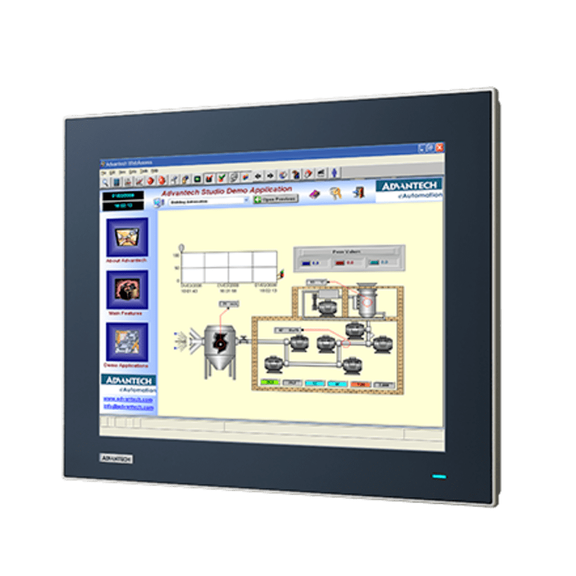 Machine Visualization with 15" Compact Touch Panel PC